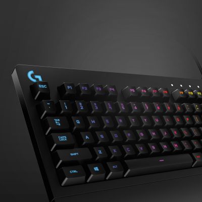 25. Klawiatura Logitech  920-008093 (mechaniczna; USB 2.0; (US); kolor czarny)