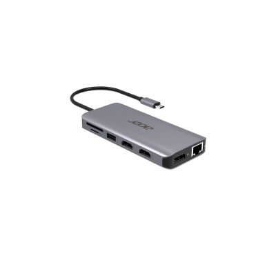3. Acer 12-in-1 Type-C Dongle Przewodowa USB 3.2 Gen 1 (3.1 Gen 1) Type-C Srebrny