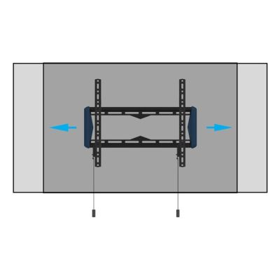 7. B-Tech Elements Fixed 400 Flat 165,1 cm (65") Ściana Czarny, Niebieski
