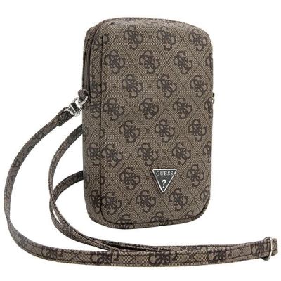 3. Torebka Guess Zip 4G Triangle - brązowa