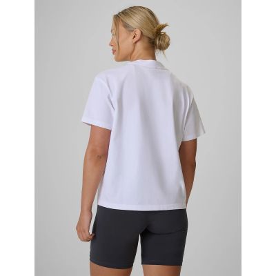 2. T-shirt z nadrukiem Damski  4F 4FRSS26TTSHF4536-10S