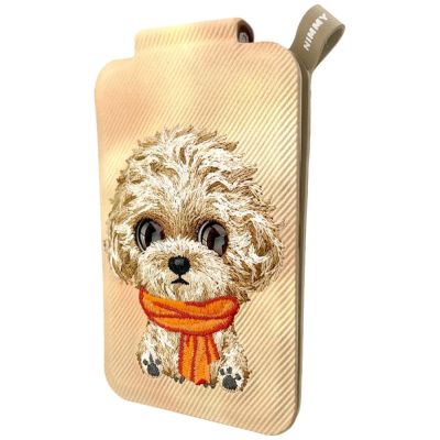 2. Portfel Magnetyczny Nimmy New Big-Eye Cute Pets 2.0 Dog ze stojakiem na telefon - brązowy