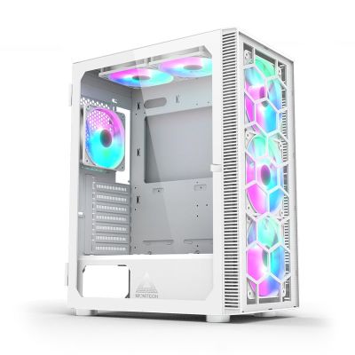 4. Obudowa komputerowa Montech X3 TG RGB biała