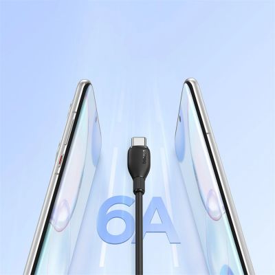 12. Kabel Baseus Pudding Series 100W USB-A - USB-C 2m - czarny