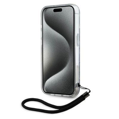 4. Etui Karl Lagerfeld Zebra With Cord na iPhone 15 Pro Max - fioletowe