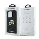 8. Etui Karl Lagerfeld Monogram Karl & Choupette Head Pin na iPhone 16 Pro - czarne
