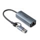 6. Lindy 43415 huby i koncentratory USB 3.2 Gen 2 (3.1 Gen 2) Type-C 5000 Mbit/s Szary
