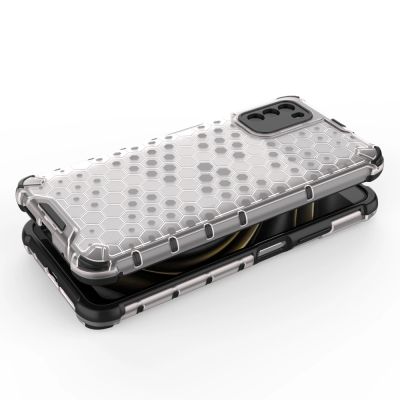 3. Honeycomb etui pancerny pokrowiec z żelową ramką Xiaomi Poco M3 przezroczysty
