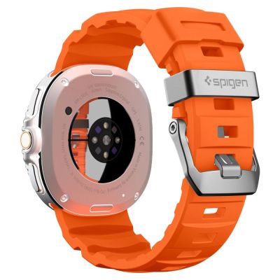 7. Pasek Spigen WBS2 na Samsung Galaxy Watch 40 / 44 / 46 mm - pomarańczowy