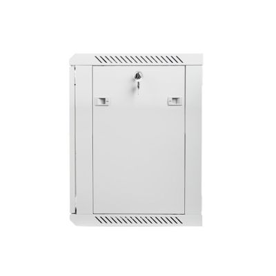 6. Szafa rack Lanberg WF01-6412-10S (12U; 635mm / 600mm / 450 mm; wisząca; Szklane; 19''; kolor szary)