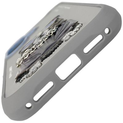 2. Etui Nimmy Glasses Cool nag na iPhone 17 - szare