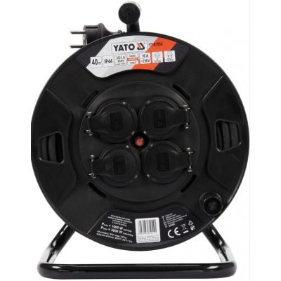 4. YATO PRZEDŁUŻACZ BĘBNOWY 40m 3 x 1,5mm2 IP44 81054