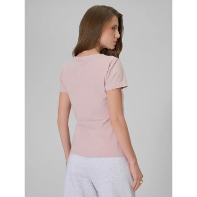 2. T-shirt slim gładki damski 4F 4FRSS26TTSHF3628-56S