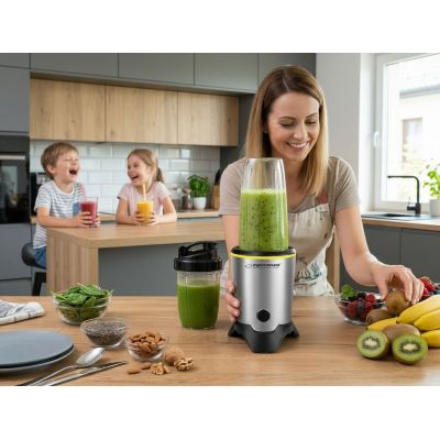 31. Blender sportowy Esperanza MASTER EKM028 (1000W; kolor czarno-srebrny)