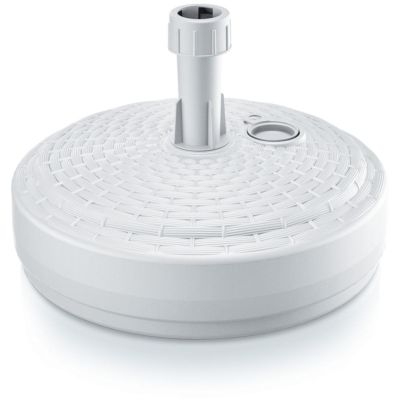 5. PODSTAWA DO PARASOLA UMBRELLA BASE  OKRĄGŁA RATAN  BIAŁY