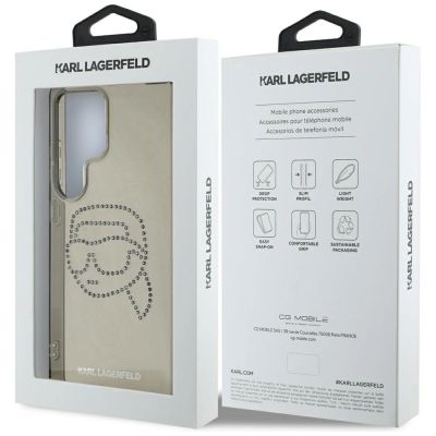 8. Etui Karl Lagerfeld Rhinestones Karl Head Logo Samsung Galaxy S25 Ultra czarny