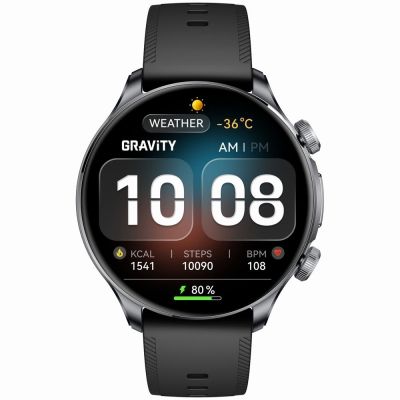 7. Smartwatch Gravity Czarny 2 Paski GT35-1