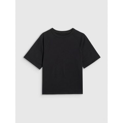 6. T-shirt oversize gładki chłopięcy 4F 4FJWAW25TTSHM2411-20S