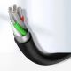 9. Kabel Ugreen US287 60117 USB-A / USB-C 3A 1.5m - czarny
