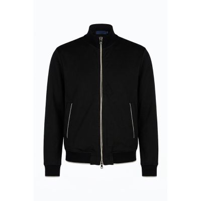 8. Paul&Shark męska bluza rozpinana z bawełny i lyocellu czarna (26411809-11)