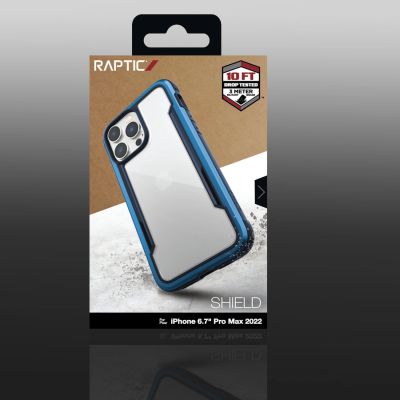 6. Raptic X-Doria Shield Case etui iPhone 14 Pro Max pancerny pokrowiec niebieski