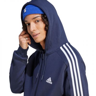6. Bluza adidas Essentials Fleece 3-Stripes Full-Zip Jr IJ6478
