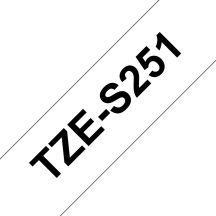 Brother TZE-S251 taśmy do etykietowania Czarny na białym TZ