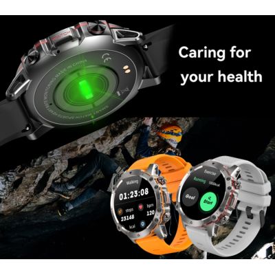 12. Smartwatch Męski Rubicon RNCF18-1 BLACK Bransoleta + Pasek