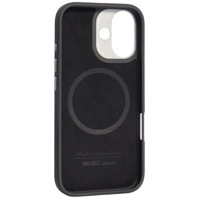 7. Etui Audi R8 Genuine Leather MagSafe do iPhone 17 - czarno-czerwony
