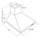 4. Okap kominowy AKPO WK-4 Classic 60 CZARNY ECO