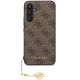 3. Etui Guess 4G Charms Collection na Samsung Galaxy S23 FE - brązowe