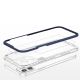 5. Clear 3in1 etui do iPhone 12 żelowy pokrowiec z ramką niebieski