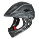 Kask rowerowy fullface dziecięcy Wozinsky z tylną lampką USB 52-56 cm - szary