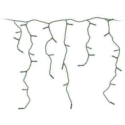 9. LAMPKI CHOINKOWE KURTYNA ŚWIETLNA ZEW 360 LED STEROWNIK TIMER CIEPŁY BIAŁY KABEL ZIELONY