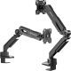 14. ONKRON G90-B Uchwyt biurkowy obrotowo-nachylny do monitora 13"-34" maks 10 kg, z obracaniem, czarny