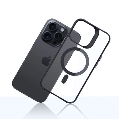12. Etui 3mk Satin Armor MagCase na Apple iPhone 15 Pro - przezroczyste