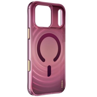 3. Etui UNIQ Coehl Vela Magnetic Charging na iPhone 18 Pro Max / 17 Pro Max - bordowe