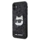 2. Etui Karl Lagerfeld Glitter Choupette Patch na iPhone 11 / Xr - czarne