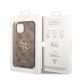 8. Etui Guess 4G Big Metal Logo do iPhone 15 - brązowe