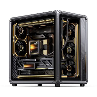 6. Jonsbo X400 PC-Gehäuse, Midi-Tower, ATX, Tempered Glass - grau