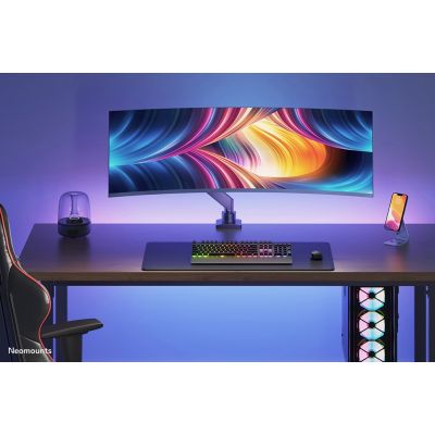 12. Uchwyt biurkowy do monitora Neomounts NM-D775BLACKPLUS 10-49" - sprężyna gazowa - Topfix - ogranicznik 180°