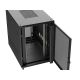 9. Szafa instalacyjna rack stojąca 19" 22U 800x1200 czarna drzwi perforowane Lanberg (flat pack)