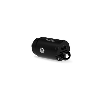 4. Ładowarka samochodowa Puro Mini 30W Power Delivery 2 x USB-C - czarna