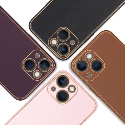 14. Dux Ducis Yolo etui iPhone 14 Plus elegancki pokrowiec ze skóry ekologicznej fioletowy