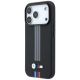 2. Etui BMW M Quadrille Kevlar Anthracite & Tricolor Print Lines MagSafe na iPhone 18 Pro Max / 17 Pro Max - czarne