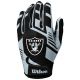 2. Wilson NFL Stretch Fit Receivers Gloves WTF9326LV Czarne One size