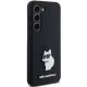 4. Etui Karl Lagerfeld Silicone Choupette Metal Pin na Samsung Galaxy S24 - czarne