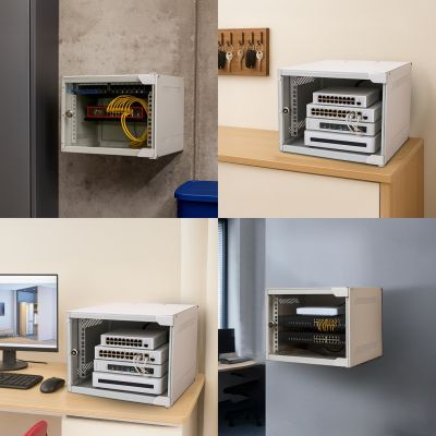 10. Extralink LITE 6U 10 280X310 WALL-MOUNTED RACKMOUNT CABINET GRAY