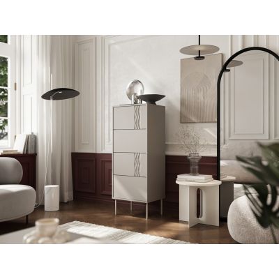 3. Komoda 4S TRESSE 50x40x125 kaszmir mat