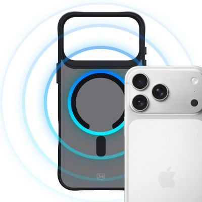 9. Etui 3mk Smoke MagCase na iPhone 17 Pro Max - czarne półprzezroczyste